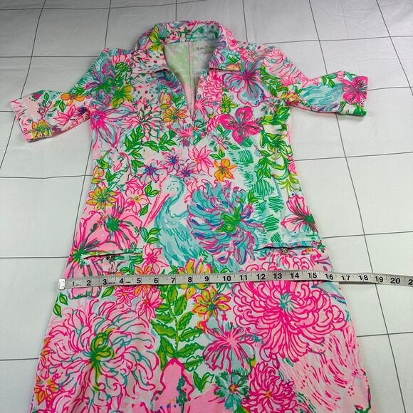 Lilly Pulitzer Dress Women XXS Pink Multi Quincey Shell of a Party Preppy Resort - Picture 9 of 10